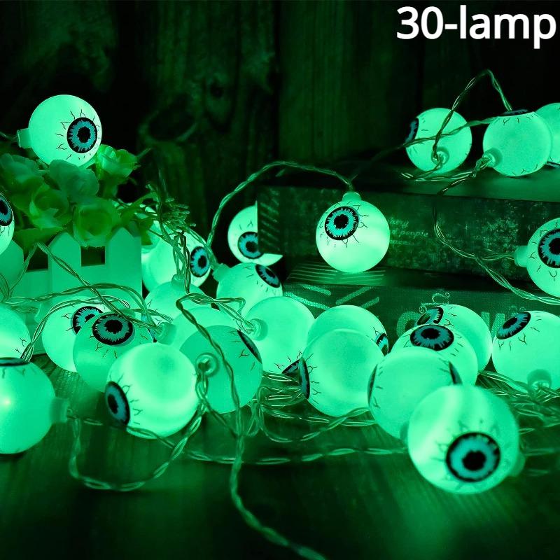 20/40 светодиодных украшений для Хэллоуина, гирлянды для глаз, декоративные промежутки для дома, вспышка на батарейках, в помещении, на открытом воздухе, Хэллоуин 3M зелёный
20/40 светодиодных украшений для Хэллоуина, гирлянды для глаз, декоративные промежутки для дома, вспышка на батарейках, в помещении, на открытом воздухе, Хэллоуин 3M зелёный