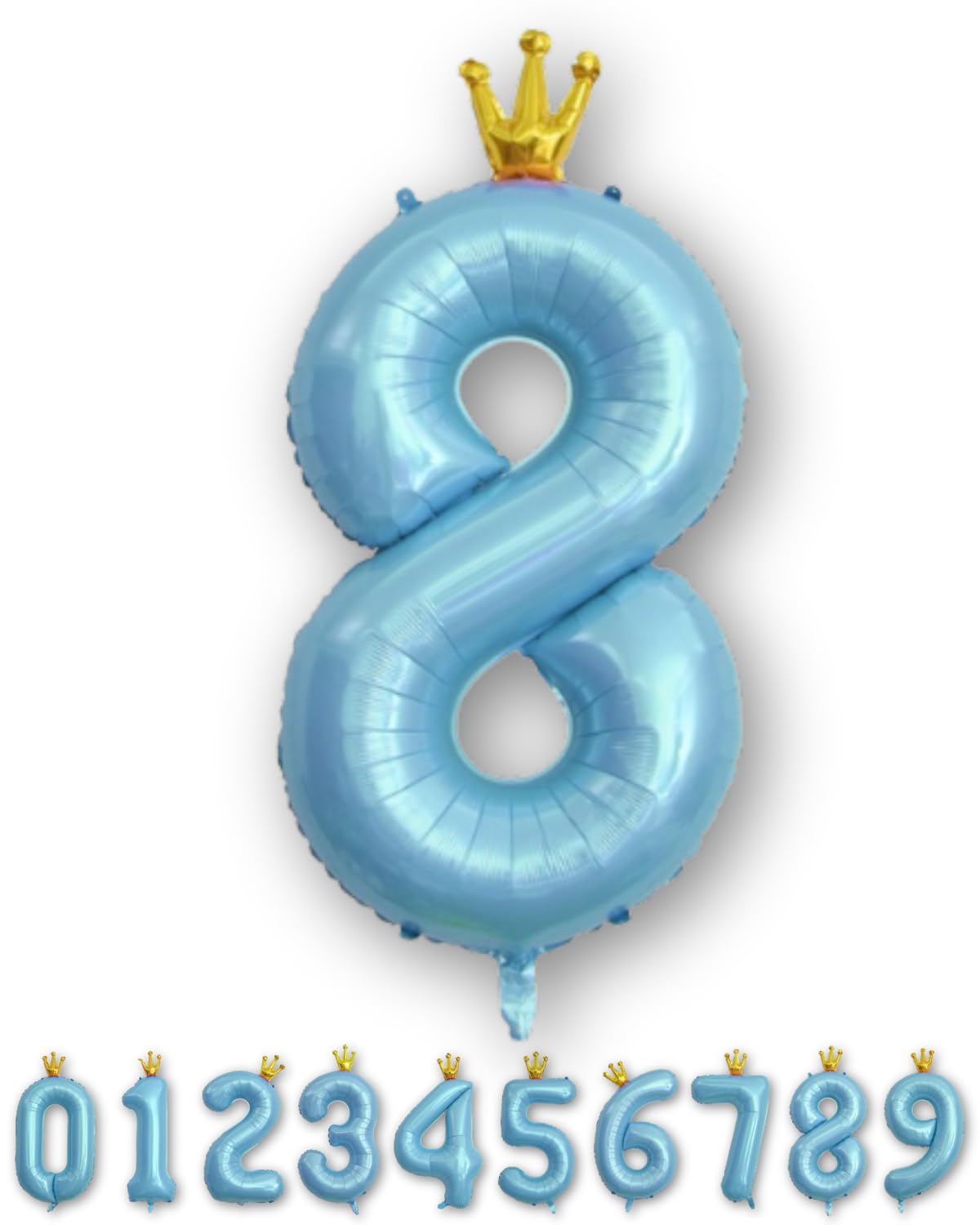 La Kissa Balloon Number Birthday Decoration Balloon Crown 40-inch Large Number Balloon Straw 90cm Commemorative Day Blue Crown 8
La Kissa Balloon Number Birthday Decoration Balloon Crown 40-inch Large Number Balloon Straw 90cm Commemorative Day Blue Crown 8
