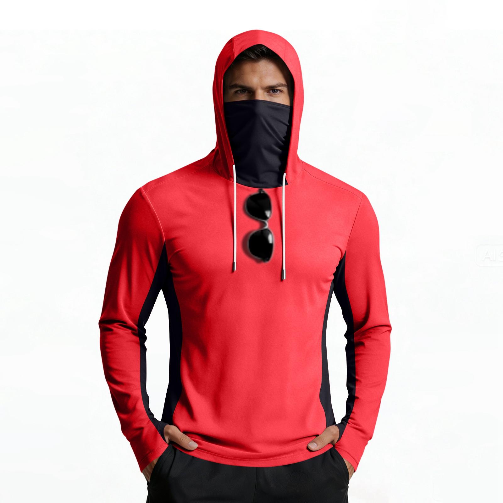 Men Long Sleeve Lightweight Hooded Shirt with Drawstring Athletic Fit Pullover for Outdoor Activities and Sports XL кавун червоний колір
Men Long Sleeve Lightweight Hooded Shirt with Drawstring Athletic Fit Pullover for Outdoor Activities and Sports XL кавун червоний колір