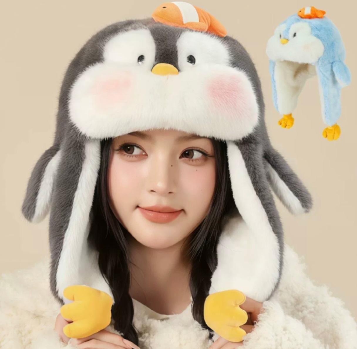 Cute cartoon clown fish penguin plush Lei Feng hat female thickened warm ear protection hat versatile and small face one size
Cute cartoon clown fish penguin plush Lei Feng hat female thickened warm ear protection hat versatile and small face one size