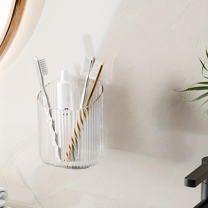 1pc Wall-Mounted Toothbrush Holder & Cosmetic Organizer - Waterproof Space-Saving Wall Shelf Suitable for Sink, Shower, Bathtub, Countertop 1pc
1pc Wall-Mounted Toothbrush Holder & Cosmetic Organizer - Waterproof Space-Saving Wall Shelf Suitable for Sink, Shower, Bathtub, Countertop 1pc