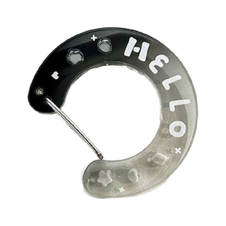 Artistic Hollow Cutout Keychain Gradient Colored Clear Acrylic Accessory For Creative DIY Projects чорний
Artistic Hollow Cutout Keychain Gradient Colored Clear Acrylic Accessory For Creative DIY Projects чорний