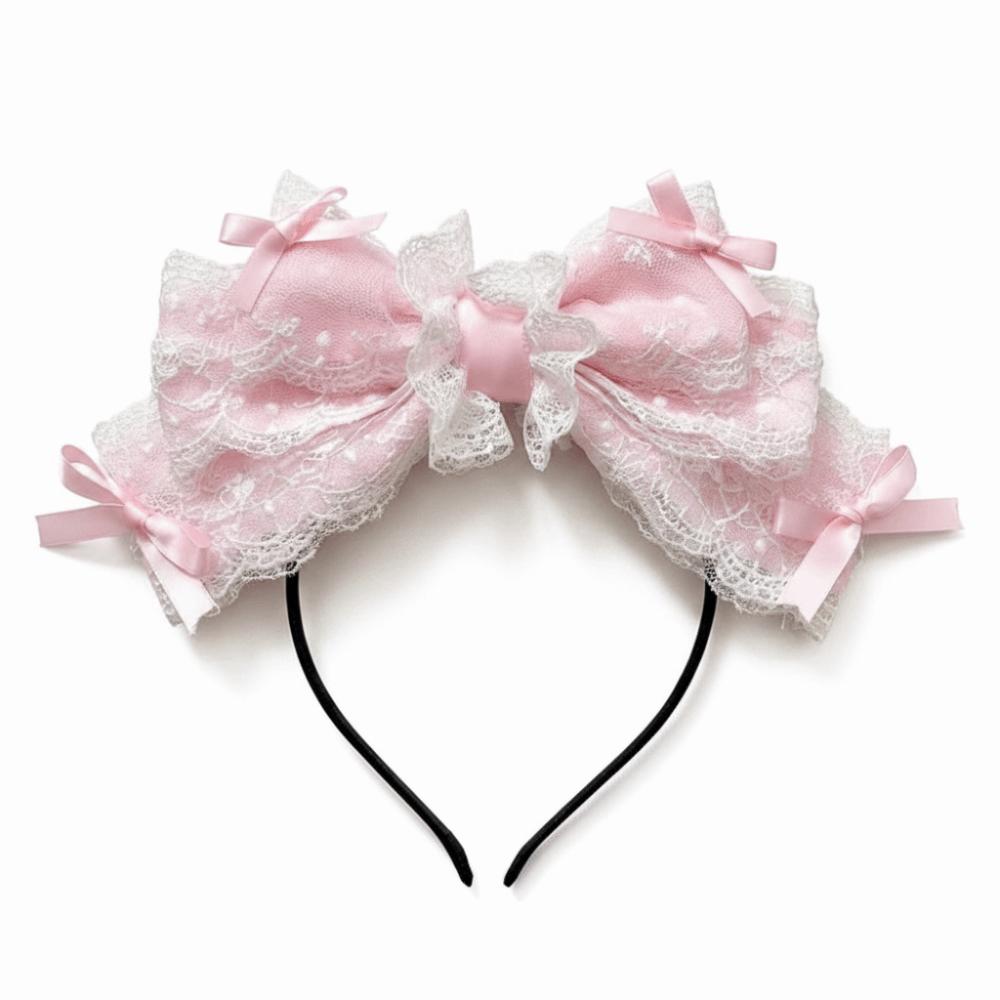 Ruffle Lace Girl s Headband Wide Kawaii Hair Hoop Ribbon Bowknot Hairband Cosplay Accessories рожевий
Ruffle Lace Girl s Headband Wide Kawaii Hair Hoop Ribbon Bowknot Hairband Cosplay Accessories рожевий
