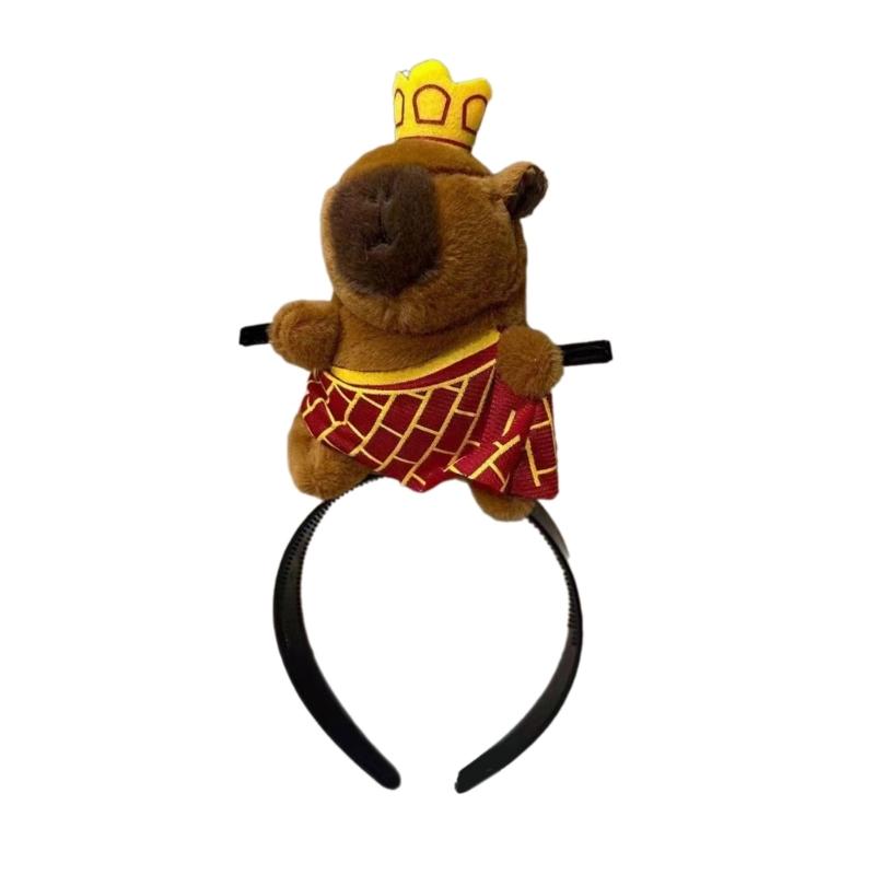 Funny Hairband Cartoon Capybara Hairband Bangs Clip Hair Hoop for Stage Makeup Party Costume Headband
Funny Hairband Cartoon Capybara Hairband Bangs Clip Hair Hoop for Stage Makeup Party Costume Headband
