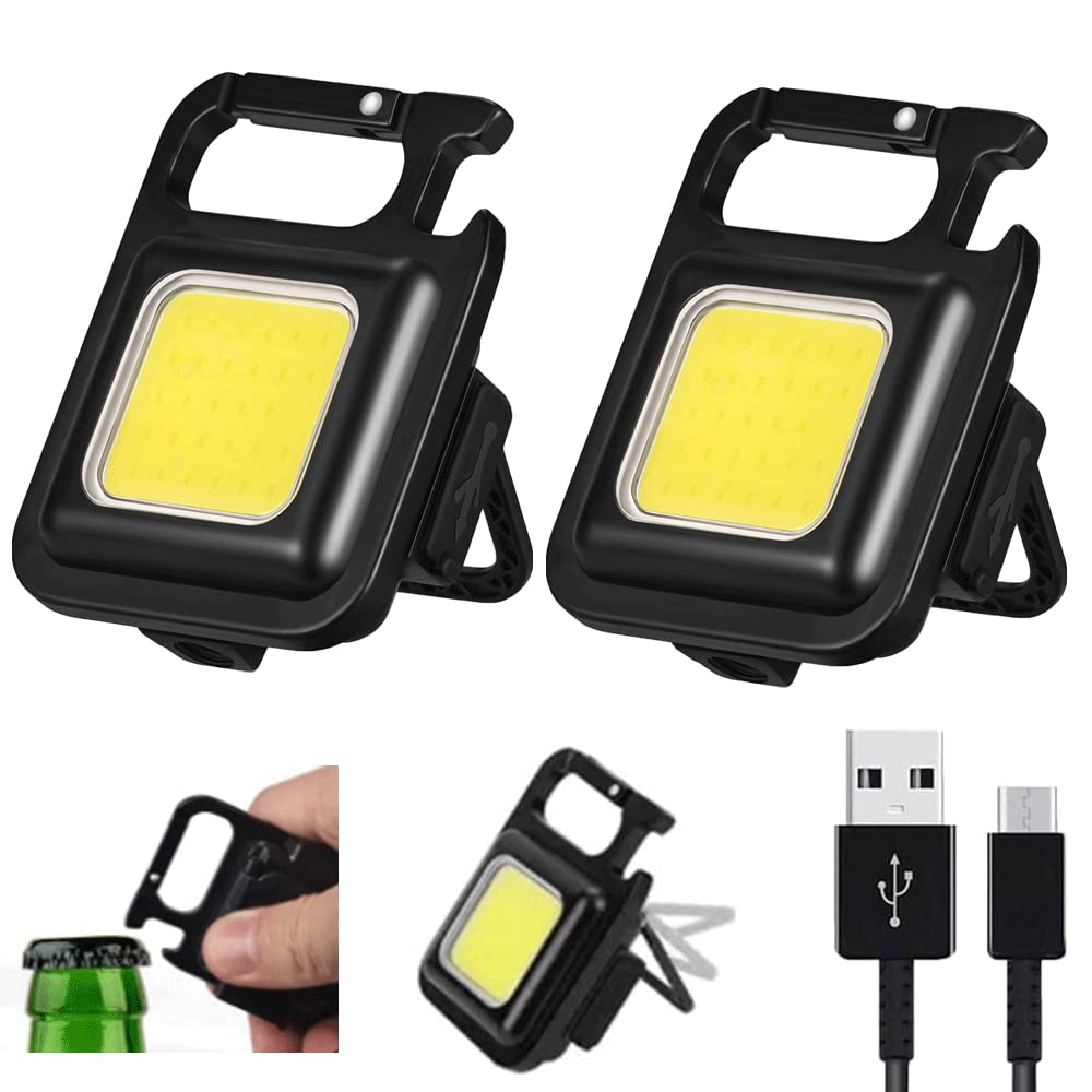 2pcs COB Mini Flashlight Pocket Magnetic Flashlight 800 Lumens Rechargeable Keychain Super Bright Flashlight 4 Light Modes Portable Pocket Light with
2pcs COB Mini Flashlight Pocket Magnetic Flashlight 800 Lumens Rechargeable Keychain Super Bright Flashlight 4 Light Modes Portable Pocket Light with