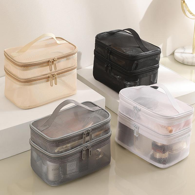 1PC Travel Toiletry Bag Storage Bag Nylon Cosmetic Bag Mesh Cloth Makeup Bag Essentials
1PC Travel Toiletry Bag Storage Bag Nylon Cosmetic Bag Mesh Cloth Makeup Bag Essentials
