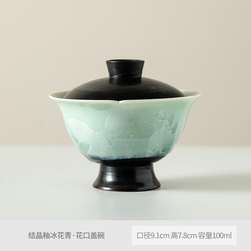 Kiln Fambe Ice Flowers Gaiwan Handmade Tea Tureen Household Tea Bowl with Lid Kit Tea Maker Cover Bowl Tea Items Collection
Kiln Fambe Ice Flowers Gaiwan Handmade Tea Tureen Household Tea Bowl with Lid Kit Tea Maker Cover Bowl Tea Items Collection