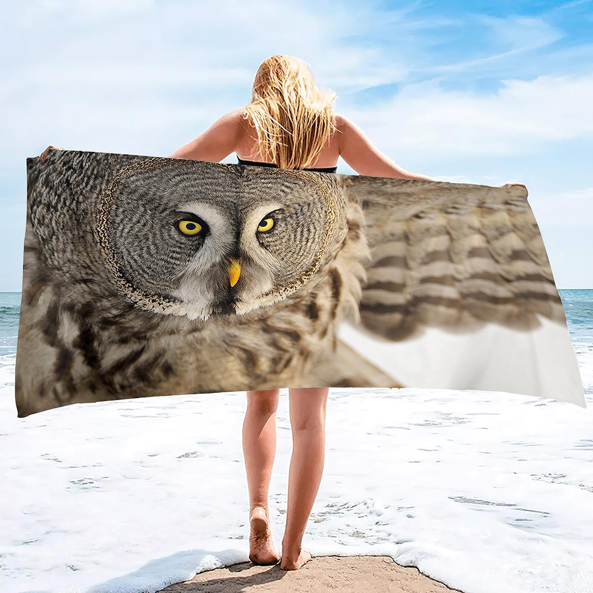 Owl Beach Towel,Oversized Light Absorbent Blanket Towel, Soft Bath Towel, Suitable for Beach Swimming Pool,Hot Spring Gym Travel W40*H60(CM)
Owl Beach Towel,Oversized Light Absorbent Blanket Towel, Soft Bath Towel, Suitable for Beach Swimming Pool,Hot Spring Gym Travel W40*H60(CM)