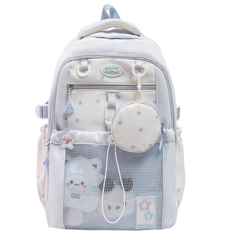 Студенческий школьный рюкзак Женский легкий рюкзак Большой вместимости Дорожный рюкзак с кошельком для монет синий
Студенческий школьный рюкзак Женский легкий рюкзак Большой вместимости Дорожный рюкзак с кошельком для монет синий