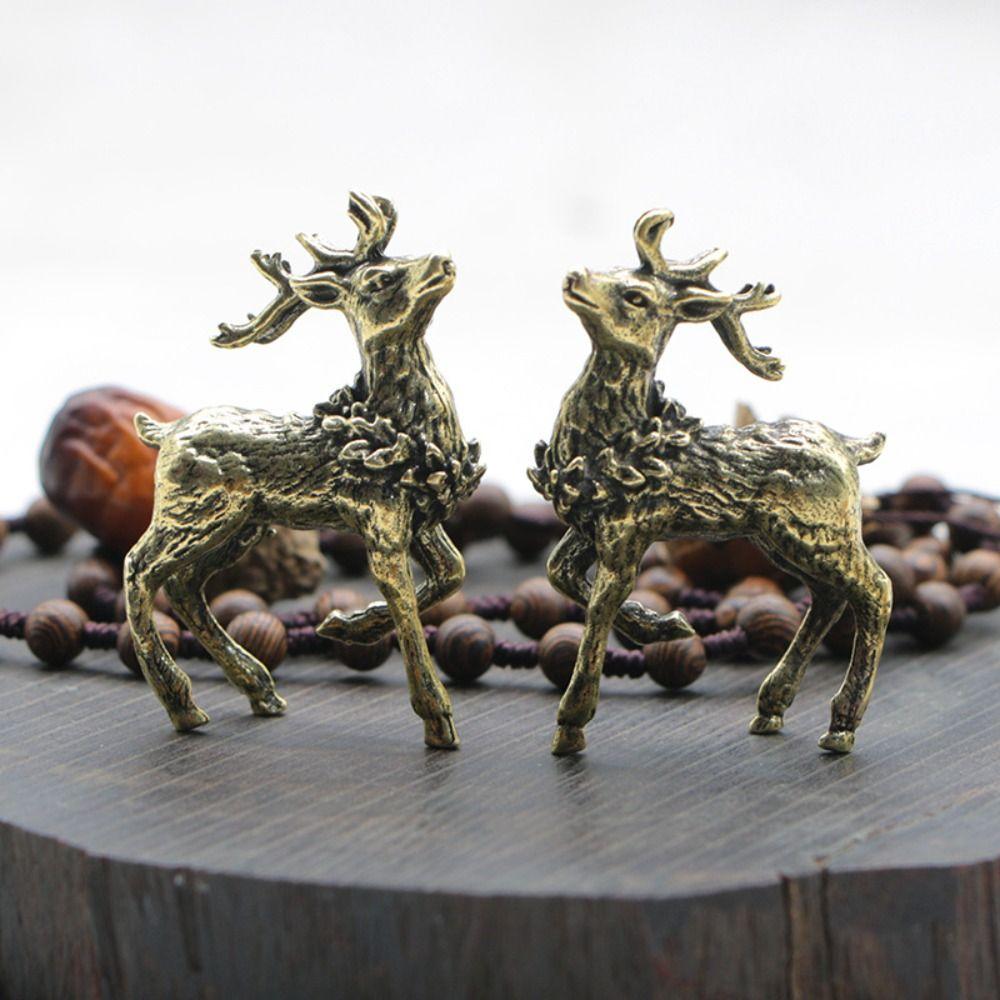 2Pcs/set Pure Copper Pure Copper Elk Elk Pocket Copper Deer Deer Figurines Home Decor 2pcs
2Pcs/set Pure Copper Pure Copper Elk Elk Pocket Copper Deer Deer Figurines Home Decor 2pcs