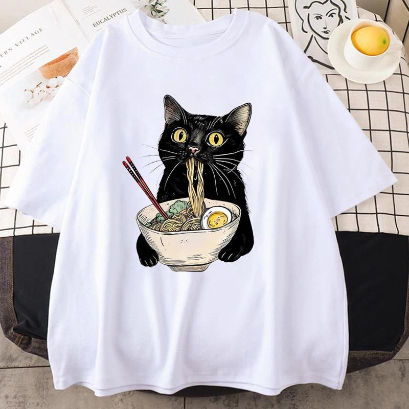 Noodle RaUnisex Cat TShirt Foodie Lover T Shirts Black Cat Noodle TShirts Retro Casual Short Sleeve Tshirt for Unisex Women Clothes 2XL
Noodle RaUnisex Cat TShirt Foodie Lover T Shirts Black Cat Noodle TShirts Retro Casual Short Sleeve Tshirt for Unisex Women Clothes 2XL