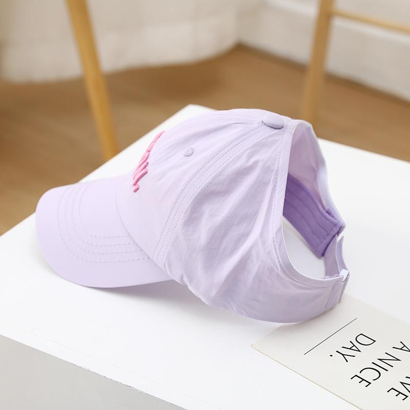 Candy Color Letter Children Baseball Cap Summer Empty Top Sun Hat for Kids Girls Outdoor Adjustable Ponytail Caps 49-52CM 2-8Y фіолетовий
Candy Color Letter Children Baseball Cap Summer Empty Top Sun Hat for Kids Girls Outdoor Adjustable Ponytail Caps 49-52CM 2-8Y фіолетовий