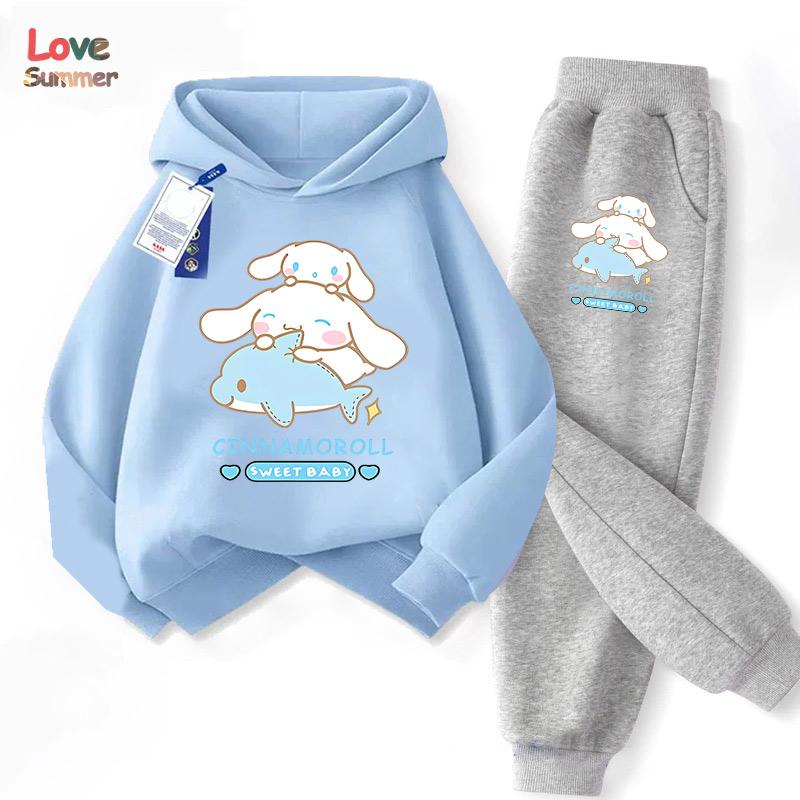 Милий худі та штани Cinnamoroll 2 шт. Дитячий мультяшний одяг із собакою для дівчинки, дитячий світшот 2 шт., костюм з капюшоном, дитячий повсякденний спортивний костюм 140CM
Милий худі та штани Cinnamoroll 2 шт. Дитячий мультяшний одяг із собакою для дівчинки, дитячий світшот 2 шт., костюм з капюшоном, дитячий повсякденний спортивний костюм 140CM