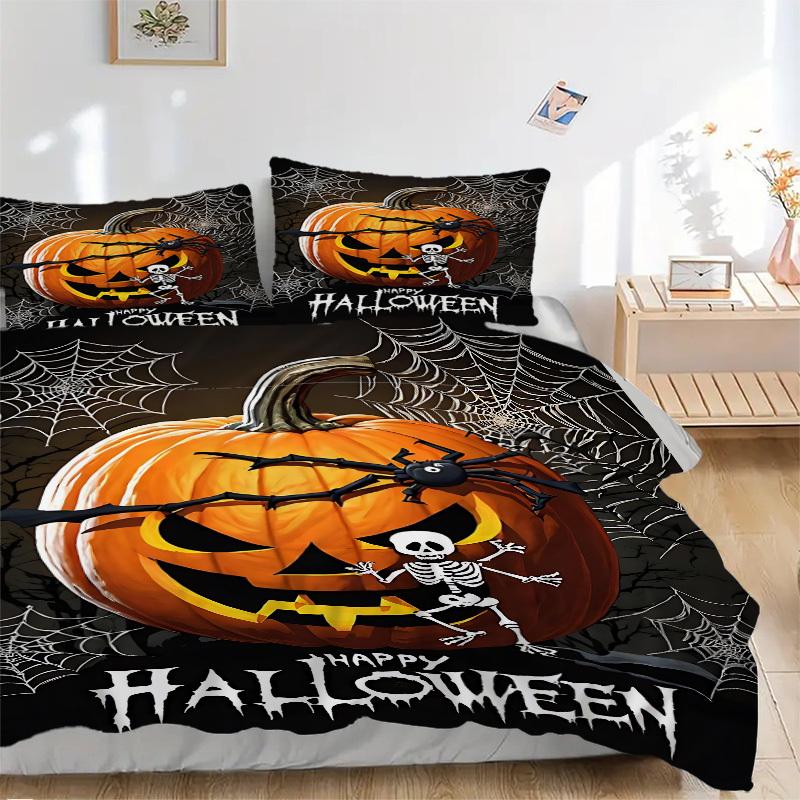 3pcs Halloween Pumpkin Duvet Cover Set -Includes 1 Duvet Cover and 2 Pillowcases, No Quilt Core, All-Season Home Decor yy251111103 135x200cm
3pcs Halloween Pumpkin Duvet Cover Set -Includes 1 Duvet Cover and 2 Pillowcases, No Quilt Core, All-Season Home Decor yy251111103 135x200cm