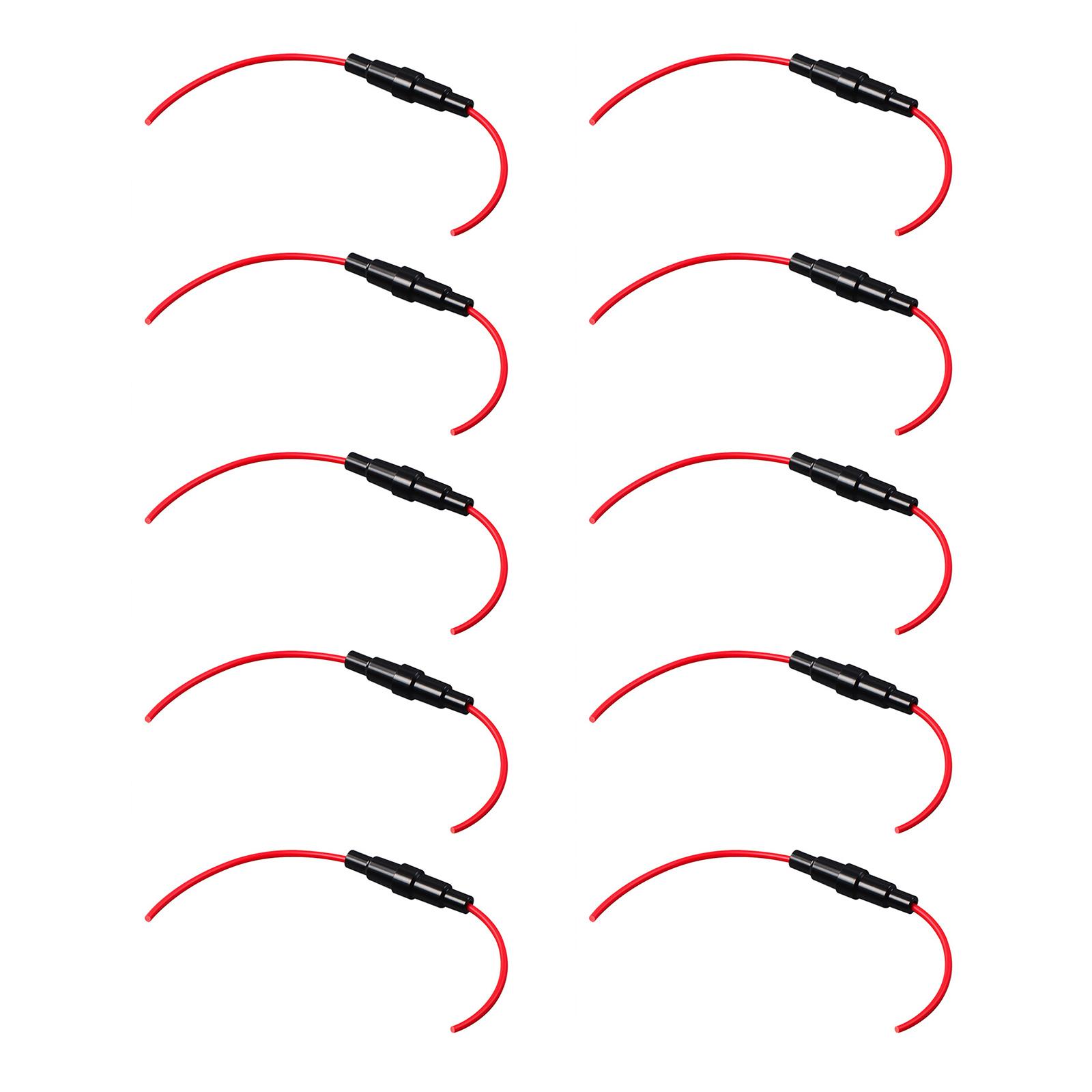 10pcs Fuse Holders Adapters Glass Tube Quick Installation Tool Without Fuse Tube Socket Simple Installs for Appliances 5X20mm
10pcs Fuse Holders Adapters Glass Tube Quick Installation Tool Without Fuse Tube Socket Simple Installs for Appliances 5X20mm