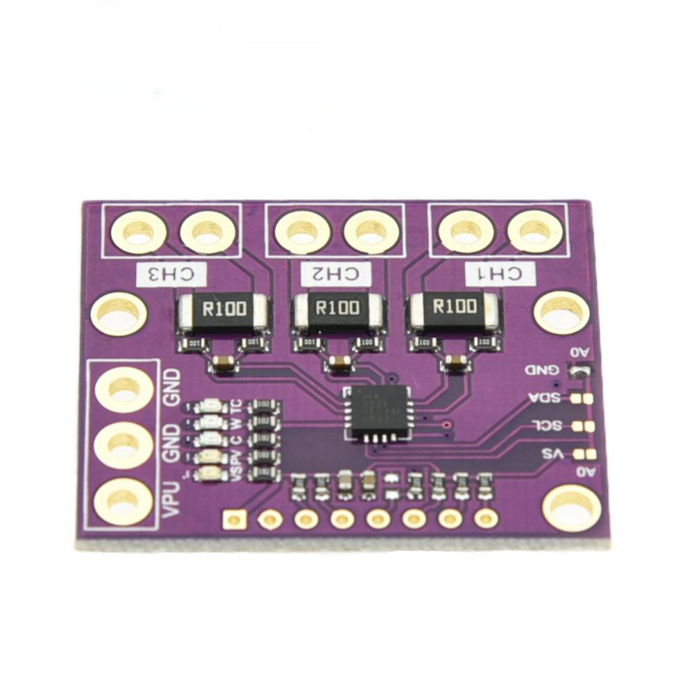 INA3221 3-Channel Voltage Monitor Module - Bidirectional High-Side Shunt I2C-Enabled for Bus Voltage Sensing фіолетовий
INA3221 3-Channel Voltage Monitor Module - Bidirectional High-Side Shunt I2C-Enabled for Bus Voltage Sensing фіолетовий