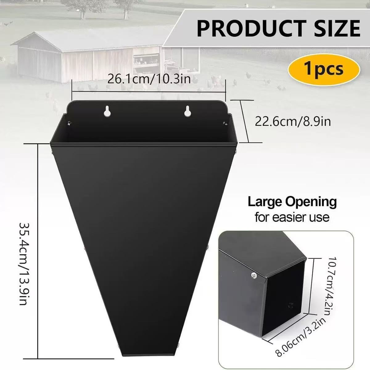Humane Poultry Killing Cone Galvanized Steel Poultry Processing Cone - Flat-Back Funnel Restraint Cone for Humane Slaughter M
Humane Poultry Killing Cone Galvanized Steel Poultry Processing Cone - Flat-Back Funnel Restraint Cone for Humane Slaughter M