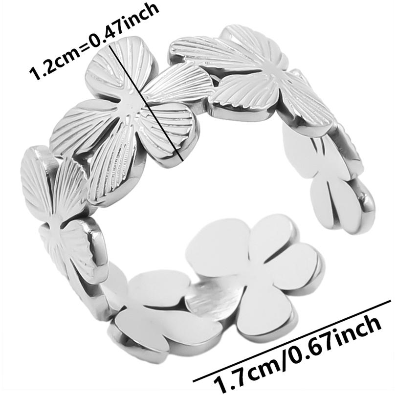 Different Silver Color Opening Geometric Flower Leaf Stainless Steel Rings For Women Men Accessories Multilayer Jewelry Anillos
Different Silver Color Opening Geometric Flower Leaf Stainless Steel Rings For Women Men Accessories Multilayer Jewelry Anillos