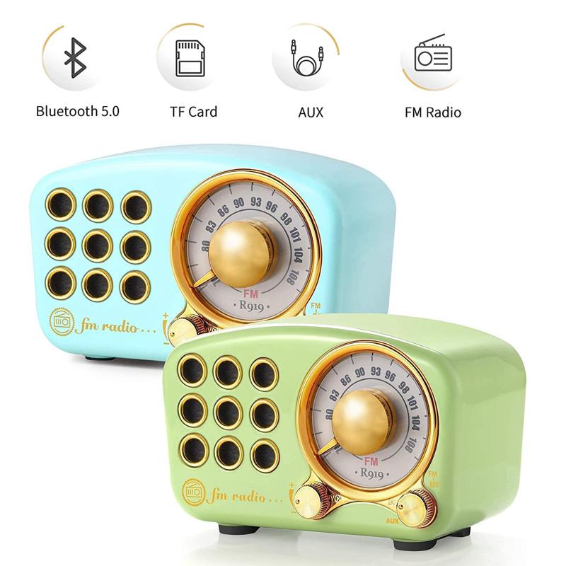 Ретро Bluetooth-динамик Радио-Greadio FM-радио с модным милым классическим стилем, сильным усилением басов, громкой громкостью, праздничными подарками
Ретро Bluetooth-динамик Радио-Greadio FM-радио с модным милым классическим стилем, сильным усилением басов, громкой громкостью, праздничными подарками