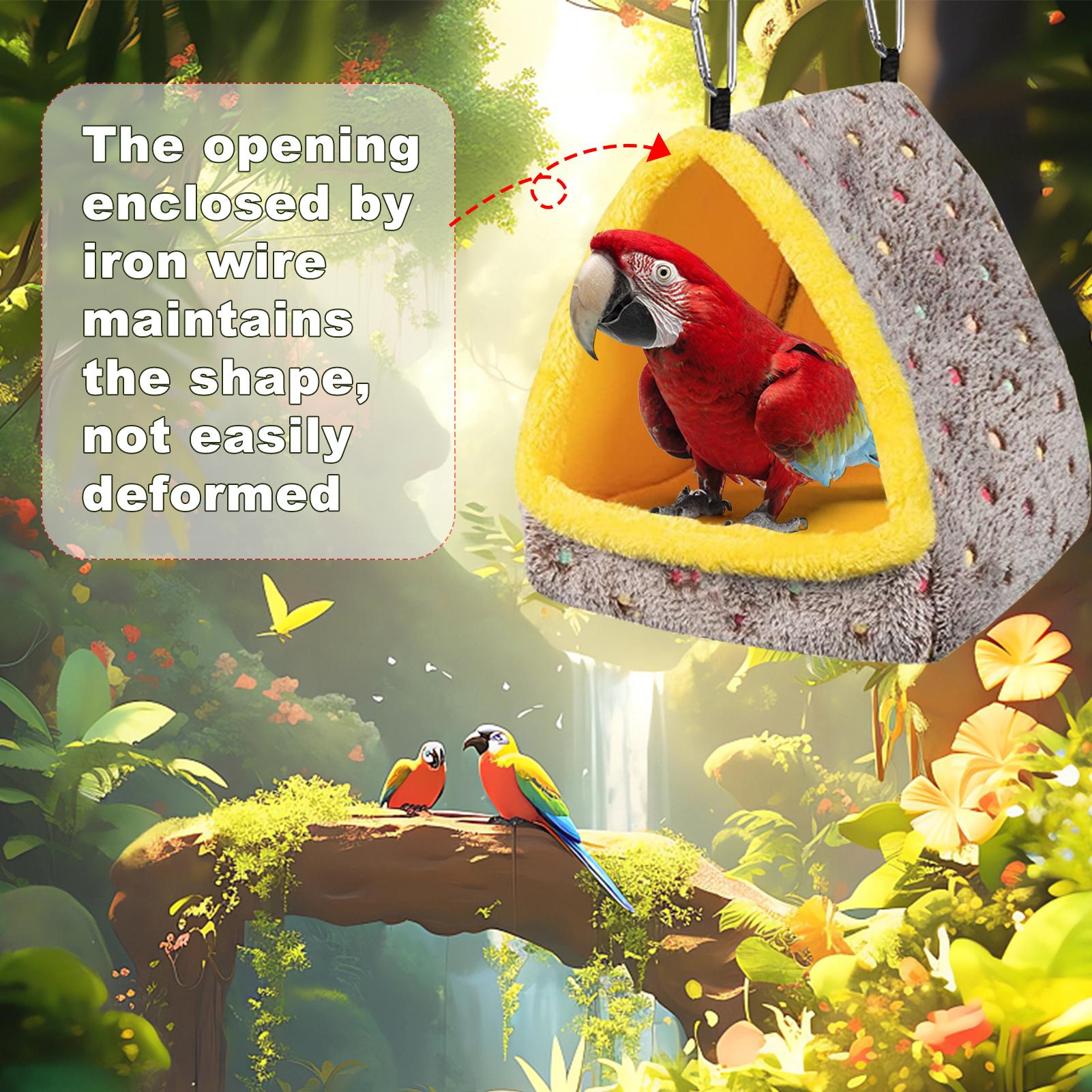 Cotton Warm Bird , Thick Bottom, Bright and Warm Inner Lining, Bird Bed Stability, Plush , Contains Iron Wire, Sturdy Hammock
Cotton Warm Bird , Thick Bottom, Bright and Warm Inner Lining, Bird Bed Stability, Plush , Contains Iron Wire, Sturdy Hammock