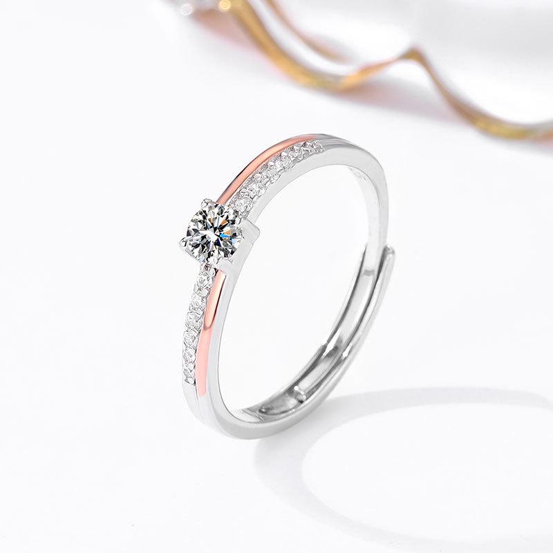 S925 Sterling Silver Women s Ring with Diamond Rows, Rose Gold-Plated Two-Tone, Elegant Cross-Border Design Adjustable платиновый
S925 Sterling Silver Women s Ring with Diamond Rows, Rose Gold-Plated Two-Tone, Elegant Cross-Border Design Adjustable платиновый