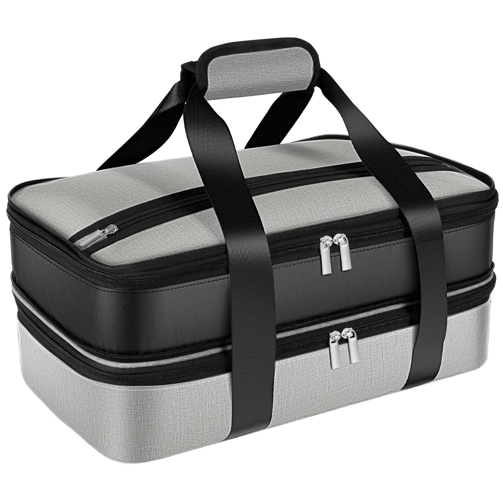 Double Decker Insulated Bag Food Pizza Delivery for Hot or Cold Food Casserole Dish Carrying Case Portable Party Picnic сірий
Double Decker Insulated Bag Food Pizza Delivery for Hot or Cold Food Casserole Dish Carrying Case Portable Party Picnic сірий