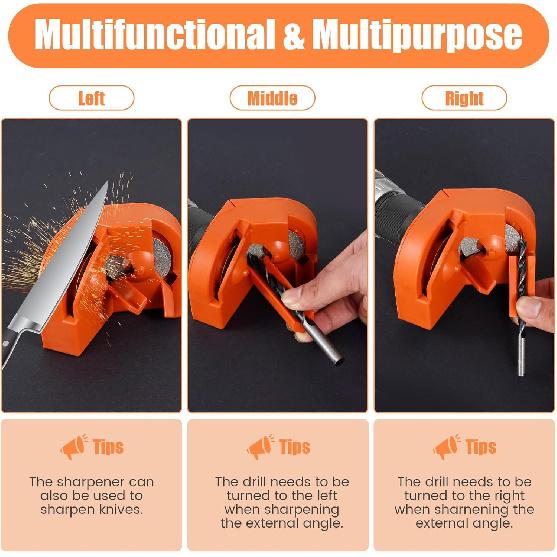 Drill Bit Sharpener,Drill Bit Sharpener for All Bits,Multipurpose Drill Bit Grinding Sharpener for High-Speed Steel, Masonry, Carbide, Cobalt & 1pcs
Drill Bit Sharpener,Drill Bit Sharpener for All Bits,Multipurpose Drill Bit Grinding Sharpener for High-Speed Steel, Masonry, Carbide, Cobalt & 1pcs