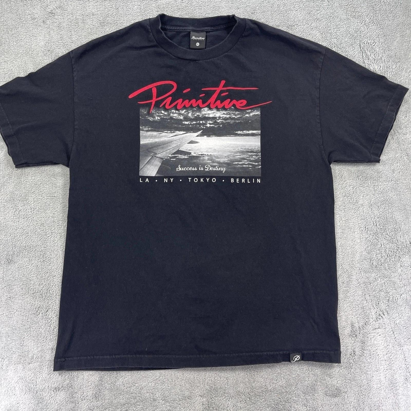 Primitive Apparel T Shirt Mens XL Black Cotton Crewneck Success Is Destiny L
Primitive Apparel T Shirt Mens XL Black Cotton Crewneck Success Is Destiny L