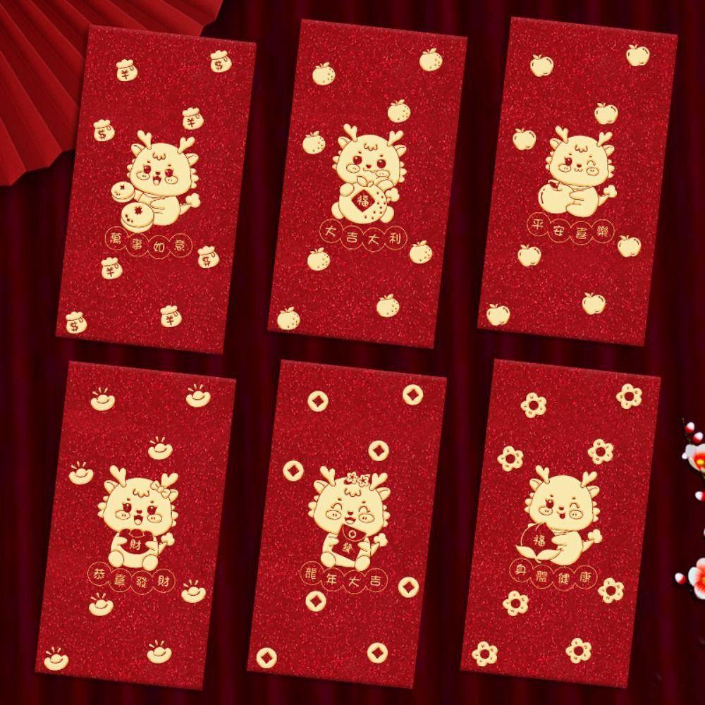 6pcs 2024 New Year Red Pocket Chinese Style Luck Money Bags Good Luck Money Pocket Chinese New Year
6pcs 2024 New Year Red Pocket Chinese Style Luck Money Bags Good Luck Money Pocket Chinese New Year