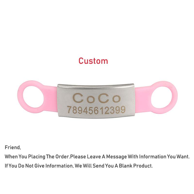 Pet ID Tag Silicone Stainless Steel Dog Cat Personalized Name Collar Engraved Tags Accessories Name Telephone Number Pet Tags L 8.3x2.4cm рожевий
Pet ID Tag Silicone Stainless Steel Dog Cat Personalized Name Collar Engraved Tags Accessories Name Telephone Number Pet Tags L 8.3x2.4cm рожевий