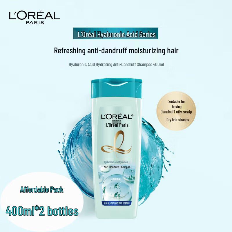 L Oréal Paris Hyaluronic Acid Hydrating Anti-Dandruff Shampoo
L Oréal Paris Hyaluronic Acid Hydrating Anti-Dandruff Shampoo