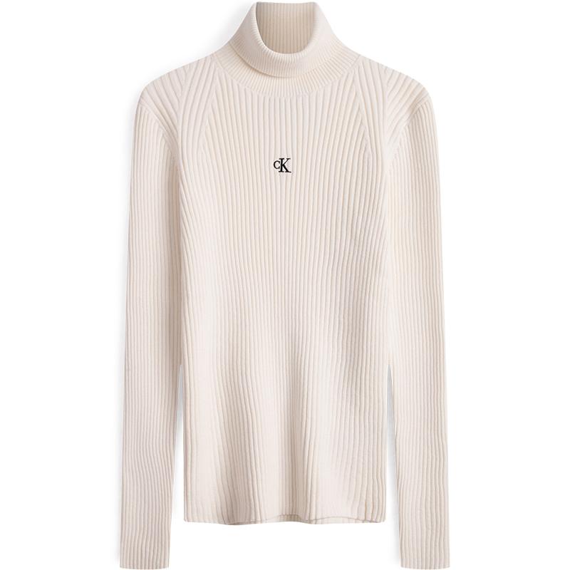 Calvin Klein Autumn Winter Color Block Embroidered Letter High Neck Long Sleeve Knit Sweater Women sweater Milk J222849YBI S
Calvin Klein Autumn Winter Color Block Embroidered Letter High Neck Long Sleeve Knit Sweater Women sweater Milk J222849YBI S