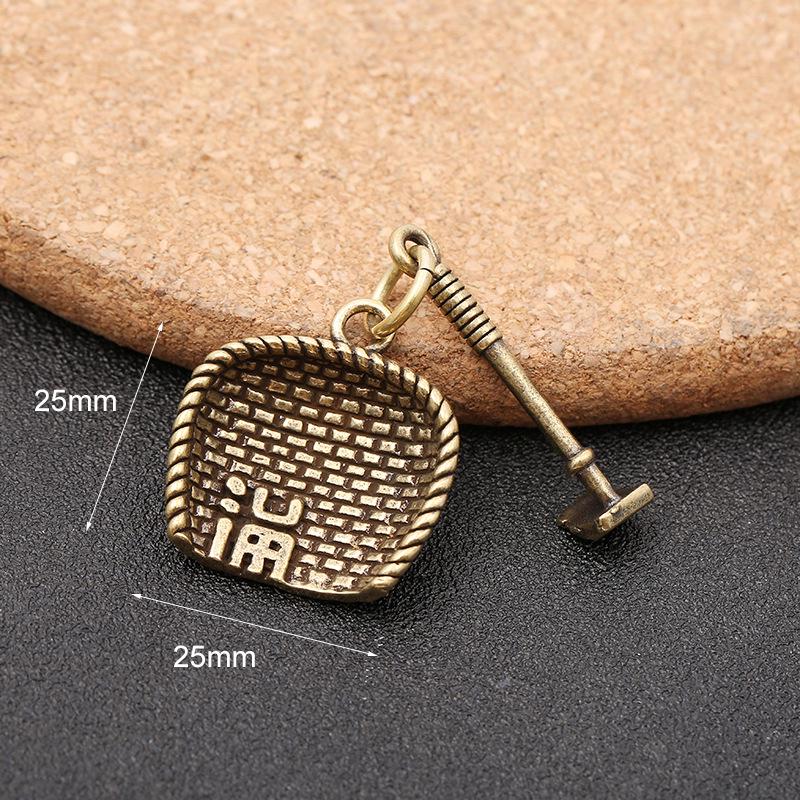 Подвеска-совок для ключей из латуни с благословением: Ретро бронзовый орнамент урожая зерна
Подвеска-совок для ключей из латуни с благословением: Ретро бронзовый орнамент урожая зерна
