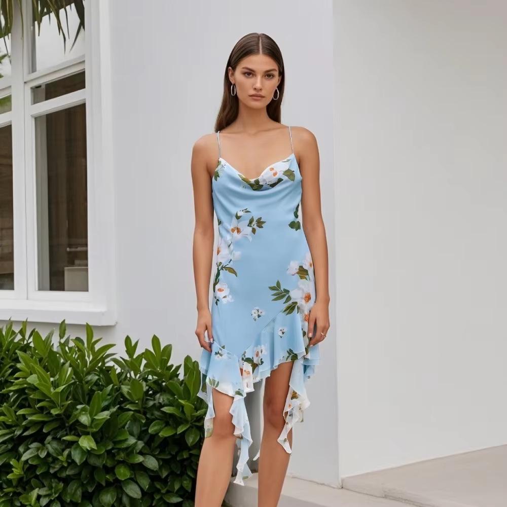 2025 Spring/Summer Women s Slim Fit Tassel Ruffle Silk Print Camisole Dress Medium светло-синий
2025 Spring/Summer Women s Slim Fit Tassel Ruffle Silk Print Camisole Dress Medium светло-синий