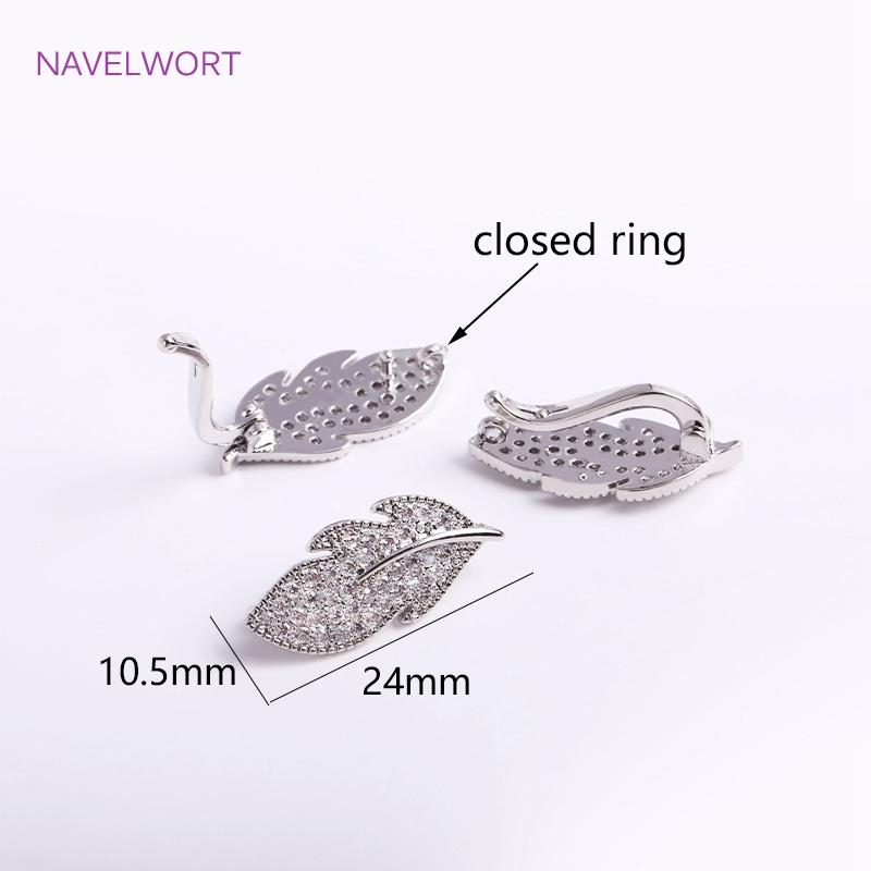Trendy 18K Gold Plated Pearl Clasps For Necklace Making Accessory,Brass Inlaid Zircon Leaf Pearl Clasps DIY Jewelry Findings 1 piece
Trendy 18K Gold Plated Pearl Clasps For Necklace Making Accessory,Brass Inlaid Zircon Leaf Pearl Clasps DIY Jewelry Findings 1 piece