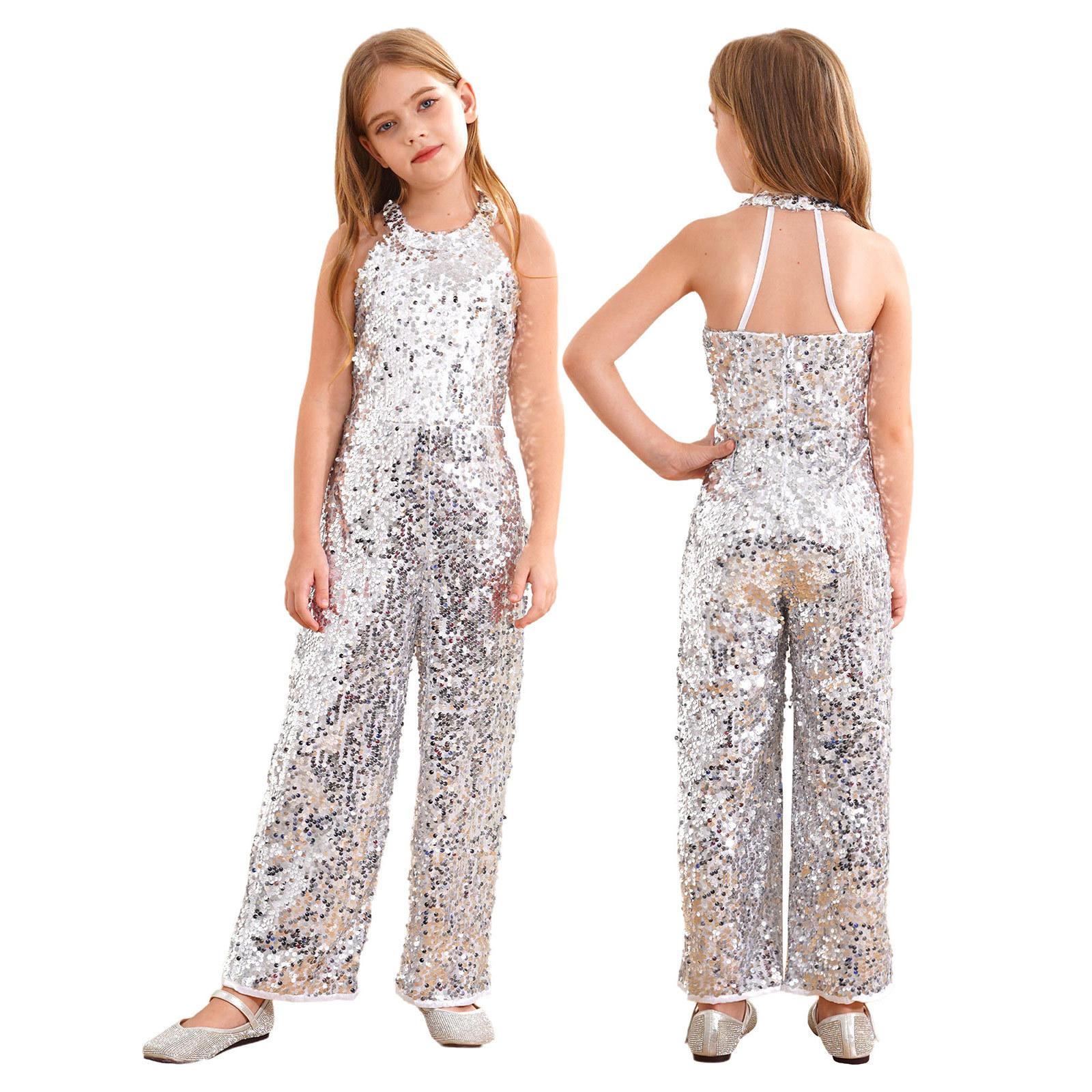 Діти Дівчата Блискучий комбінезон з паєтками Ползунки Джаз Балет Танцювальна вистава Випускна вечірка Комбінезон Широкі штани Модне боді в сукні 9-10 Years
Діти Дівчата Блискучий комбінезон з паєтками Ползунки Джаз Балет Танцювальна вистава Випускна вечірка Комбінезон Широкі штани Модне боді в сукні 9-10 Years