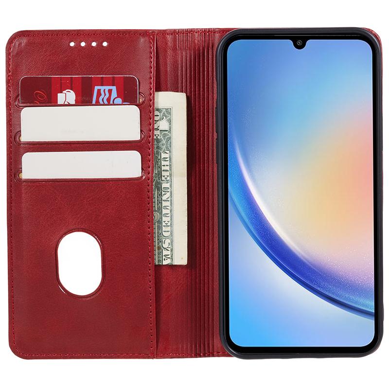 For Samsung Galaxy A16 5G/A16 4G Case Leather Flip Shockproof Calf Texture Phone Cover Red
For Samsung Galaxy A16 5G/A16 4G Case Leather Flip Shockproof Calf Texture Phone Cover Red