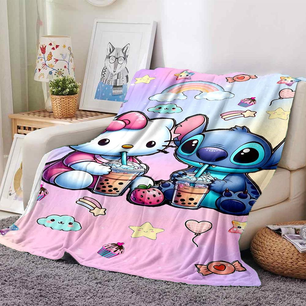 1pc Hello Kitty Stitch blanket Lightweight Flannel Throw for Sofa Bed Travel Camping Livingroom Office Couch Chair 80cmx120cm
1pc Hello Kitty Stitch blanket Lightweight Flannel Throw for Sofa Bed Travel Camping Livingroom Office Couch Chair 80cmx120cm