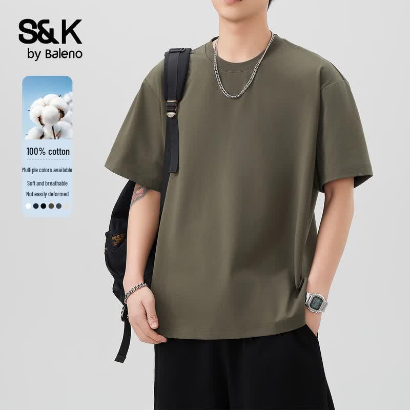 Baleno S&K Premium 260G Heavyweight Cotton T-Shirt for Men 2XL
Baleno S&K Premium 260G Heavyweight Cotton T-Shirt for Men 2XL