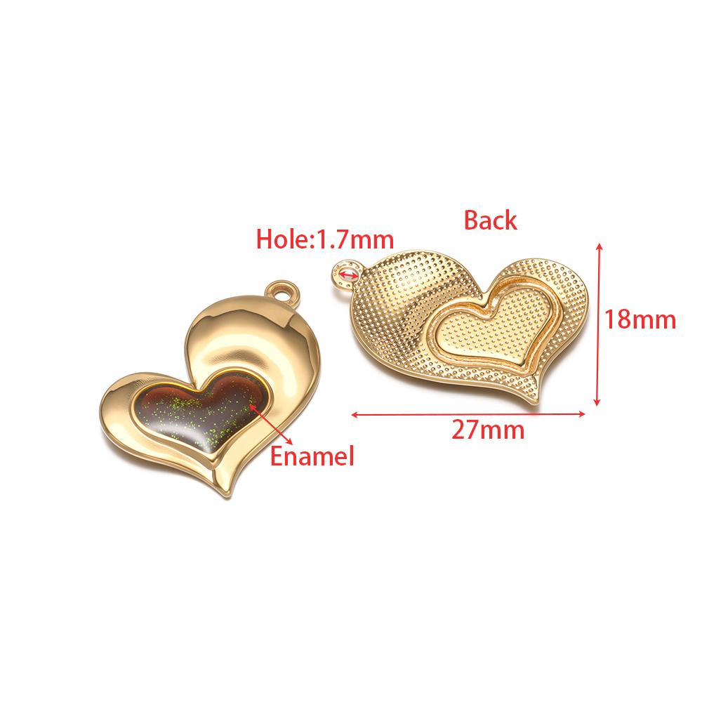 4Pcs Stainless Steel Heart Shell Charms Enamel Pendants for DIY Jewelry Accessories Trendy Necklaces Bracelets Earrings Making
4Pcs Stainless Steel Heart Shell Charms Enamel Pendants for DIY Jewelry Accessories Trendy Necklaces Bracelets Earrings Making