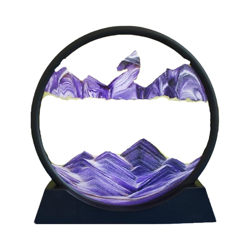 TRESTREE sand picture Sunae hourglass sun catcher object Interior transparent cradle plasma hole sand art (purple)
TRESTREE sand picture Sunae hourglass sun catcher object Interior transparent cradle plasma hole sand art (purple)