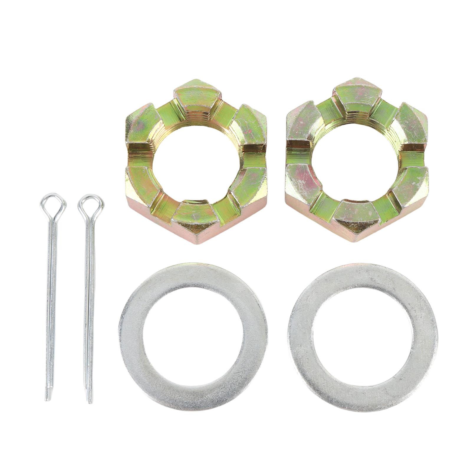 2 Sets Trailer Nut Kit with 1in Shaft Spindle Nuts 1in Washer 2.2in Long Cotter Pins Galvanized for 1in Shaft Spindle золотий
2 Sets Trailer Nut Kit with 1in Shaft Spindle Nuts 1in Washer 2.2in Long Cotter Pins Galvanized for 1in Shaft Spindle золотий