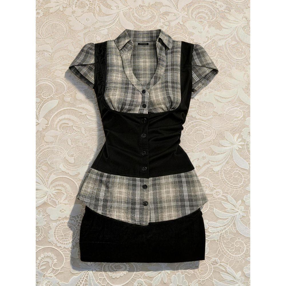2026 Summer Vintage Two-Piece Waist-Cinching Top & Skirt Set L (for 105-115 lbs)
2026 Summer Vintage Two-Piece Waist-Cinching Top & Skirt Set L (for 105-115 lbs)