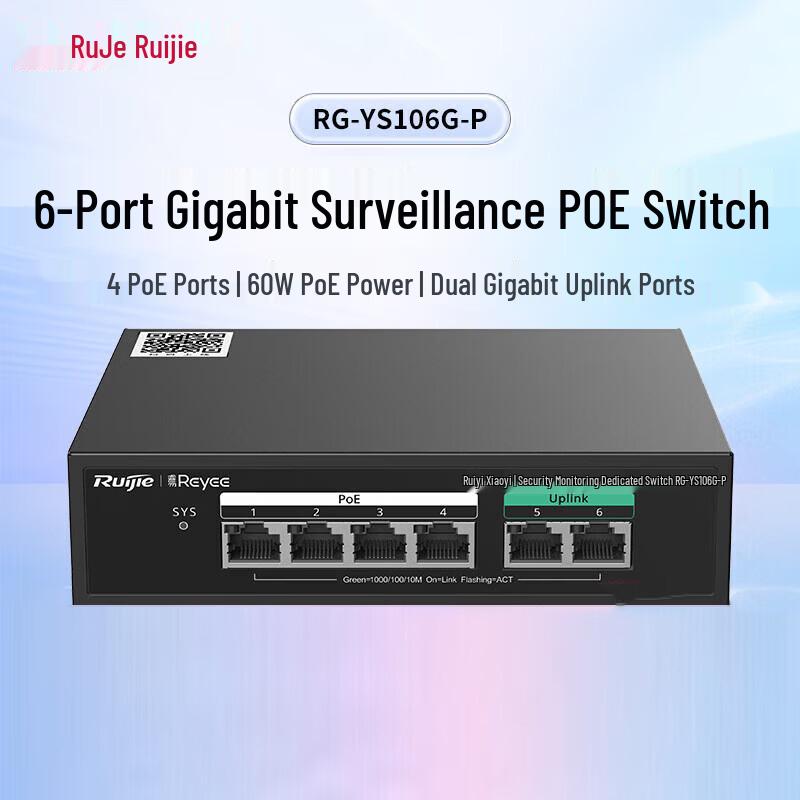 Ruijie Unmanaged Ethernet & PoE Switches
Ruijie Unmanaged Ethernet & PoE Switches