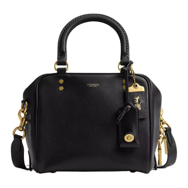 COACH Rogue 20 zipper closure detachable shoulder strap cowhide shoulder handbag small women s black чорний
COACH Rogue 20 zipper closure detachable shoulder strap cowhide shoulder handbag small women s black чорний