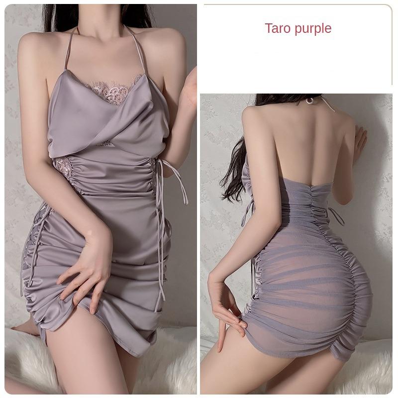 Сексуальна нижня білизна, сексуальне мереживо з низьким вирізом, прозора спокуса, сітчаста плісирована піжама та нічна сорочка one size
Сексуальна нижня білизна, сексуальне мереживо з низьким вирізом, прозора спокуса, сітчаста плісирована піжама та нічна сорочка one size