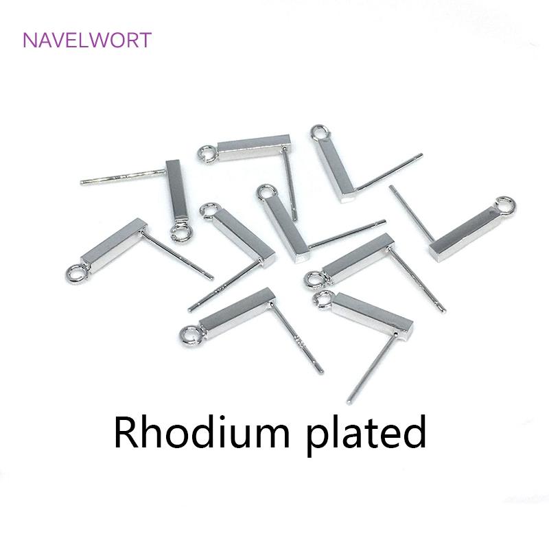 S925 Sterling Silver Needle 14K Gold Plated Long Tip Rectangles Earring Base Connectors Linker DIY Drop Earrings Making Findings 2 pieces
S925 Sterling Silver Needle 14K Gold Plated Long Tip Rectangles Earring Base Connectors Linker DIY Drop Earrings Making Findings 2 pieces