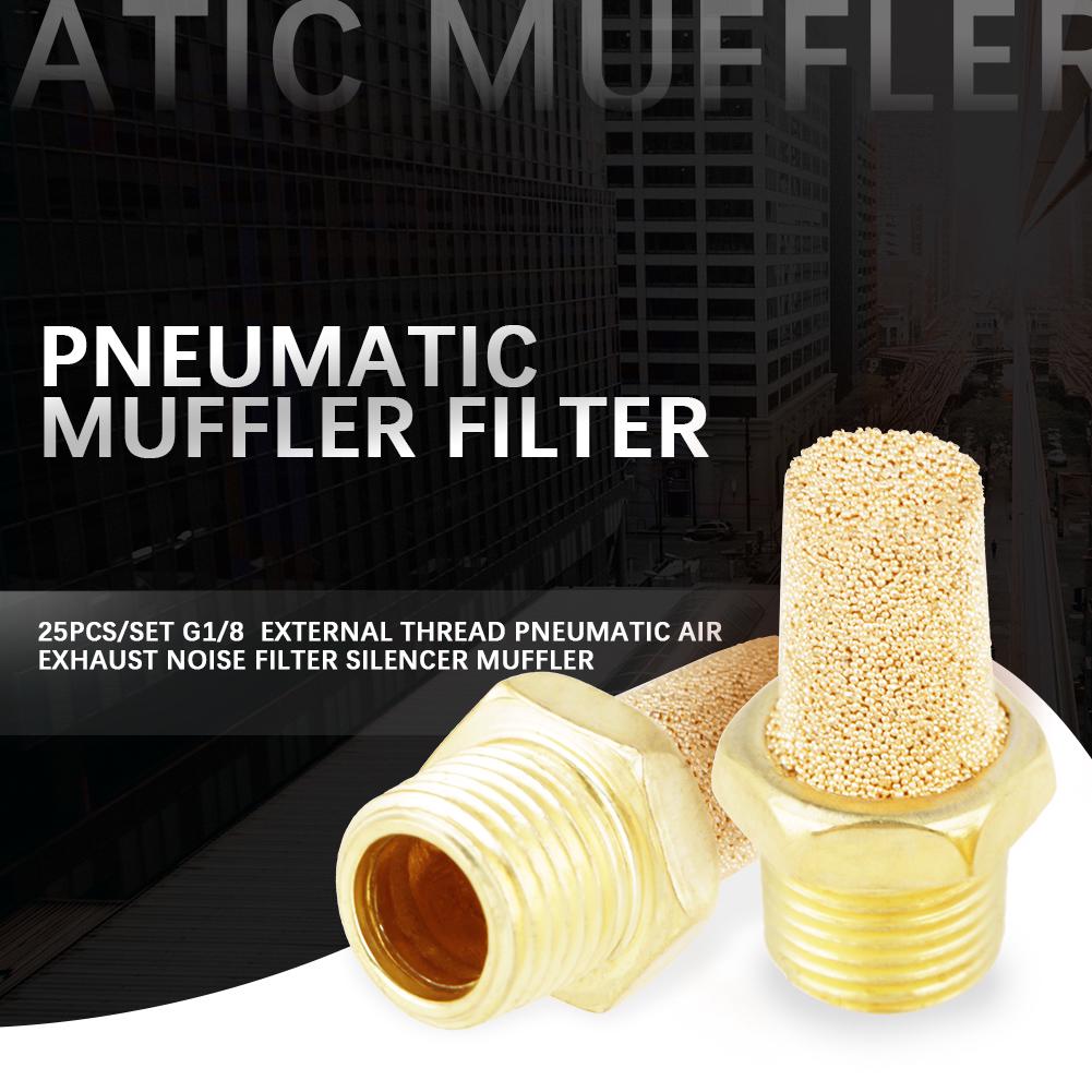 25Pcs set G1 8 External Thread Pneumatic Air Exhaust Noise Filter Silencer Muffler
25Pcs set G1 8 External Thread Pneumatic Air Exhaust Noise Filter Silencer Muffler
