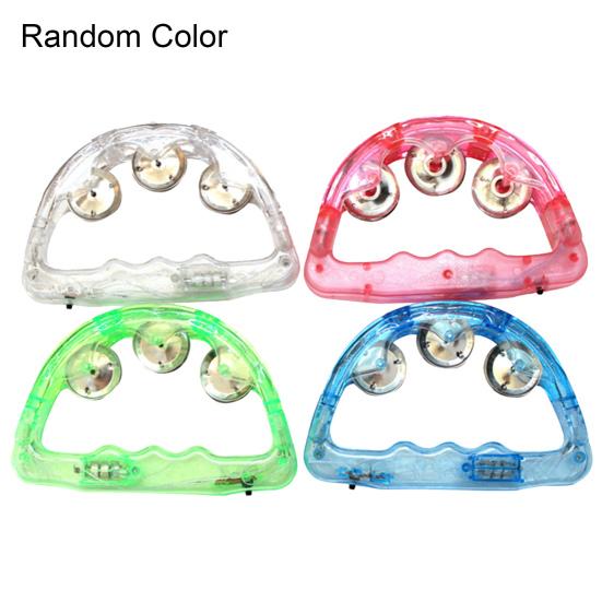 Flashing Bell Sensory LED Light Tambourine Shaking Toy Evening Party Stage Prop
Flashing Bell Sensory LED Light Tambourine Shaking Toy Evening Party Stage Prop