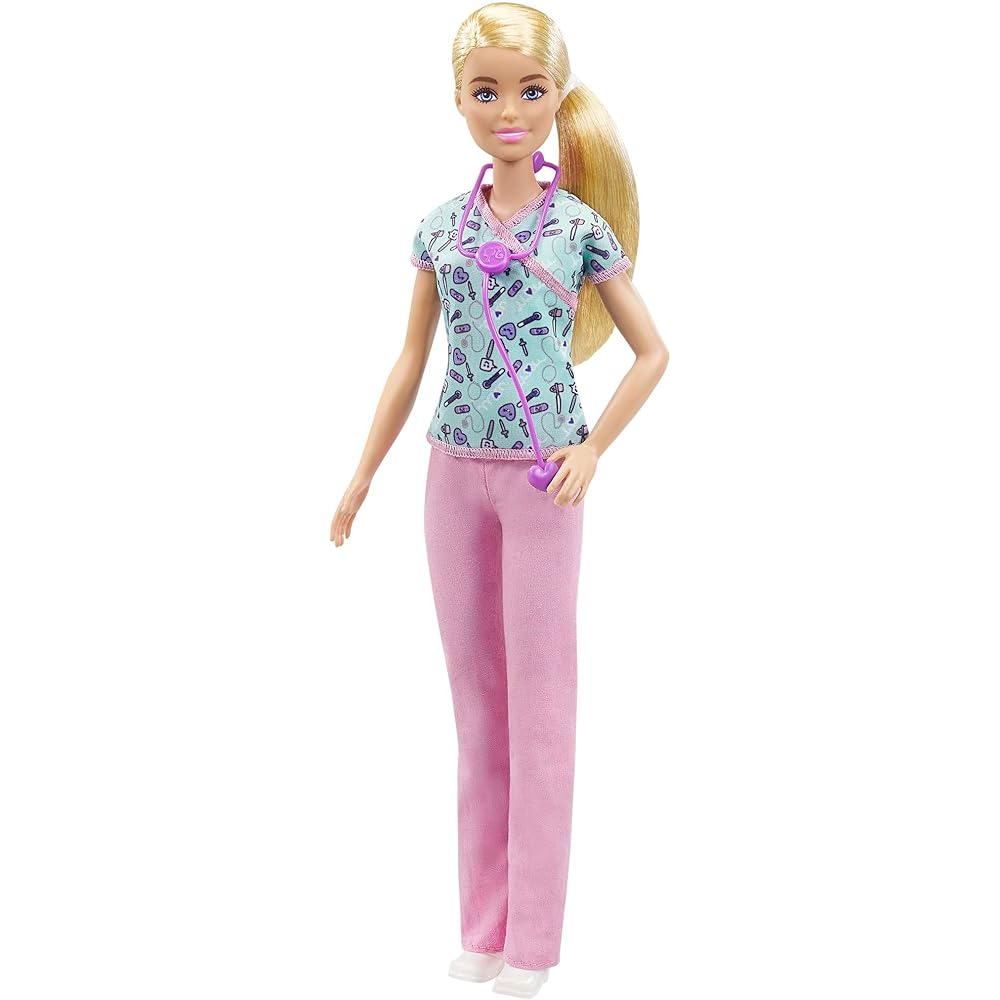 Barbie Barbie and Friends Nurse Dress-Up Doll Playset with House Green for Ages 3+
Barbie Barbie and Friends Nurse Dress-Up Doll Playset with House Green for Ages 3+